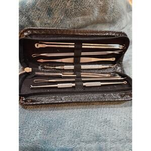 8 Pc Set Blackhead Pimple Blemish Extractor Tools w/Case New